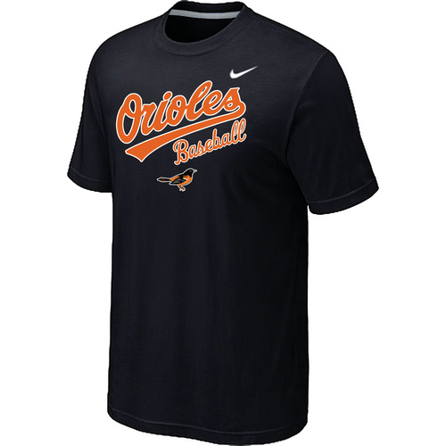 Nike MLB Baltimore Orioles 2014 Home Practice T-Shirt Black