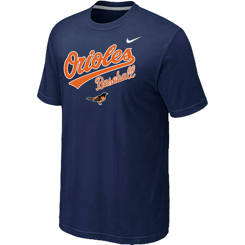 Nike MLB Baltimore Orioles 2014 Home Practice T-Shirt D.Blue