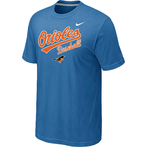 Nike MLB Baltimore Orioles 2014 Home Practice T-Shirt Lt.Blue