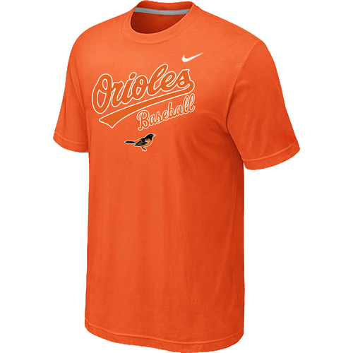 Nike MLB Baltimore Orioles 2014 Home Practice T-Shirt Orange