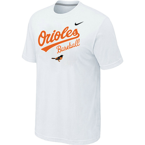 Nike MLB Baltimore Orioles 2014 Home Practice T-Shirt White