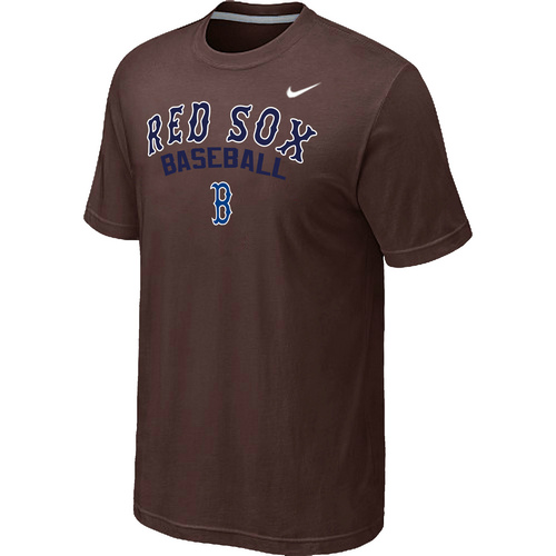 Nike MLB Boston Red Sox 2014 Home Practice T-Shirt Brown