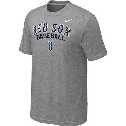 Nike MLB Boston Red Sox 2014 Home Practice T-Shirt Lt.Grey
