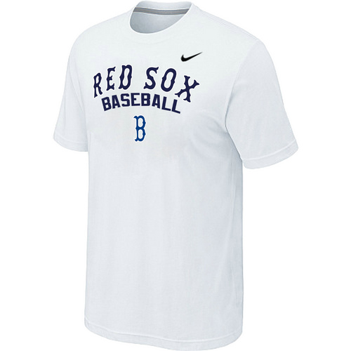 Nike MLB Boston Red Sox 2014 Home Practice T-Shirt White