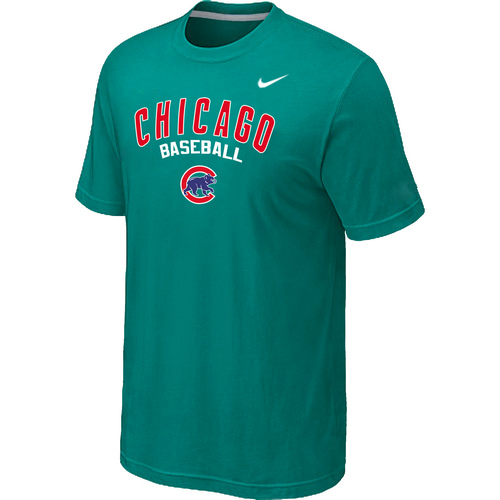 Nike MLB Chicago Cubs 2014 Home Practice T-Shirt Green