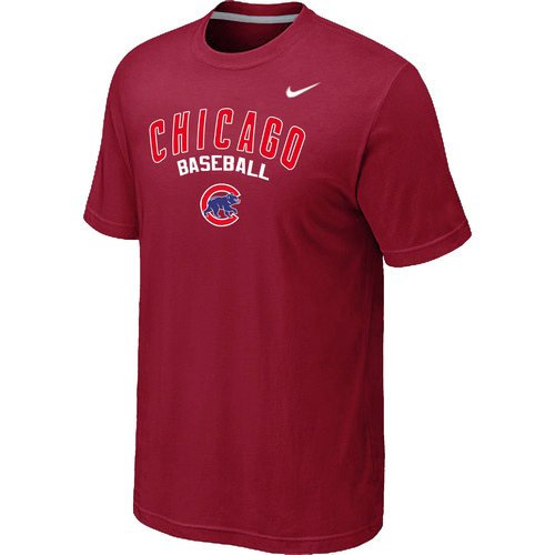 Nike MLB Chicago Cubs 2014 Home Practice T-Shirt Red