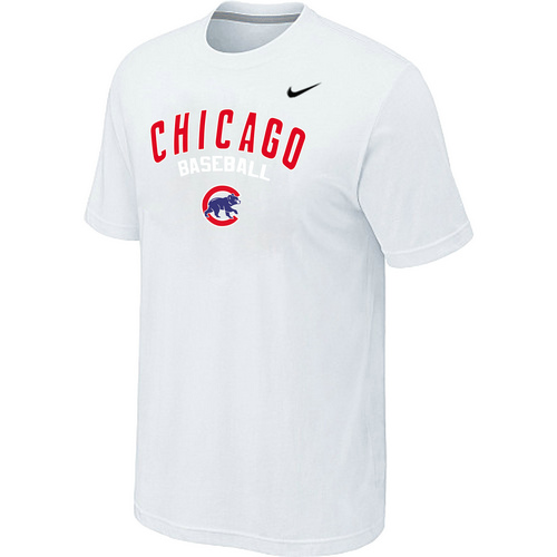 Nike MLB Chicago Cubs 2014 Home Practice T-Shirt White