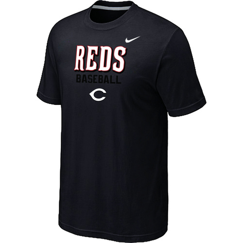 Nike MLB Cincinnati Reds 2014 Home Practice T-Shirt Black