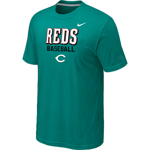 Nike MLB Cincinnati Reds 2014 Home Practice T-Shirt Green