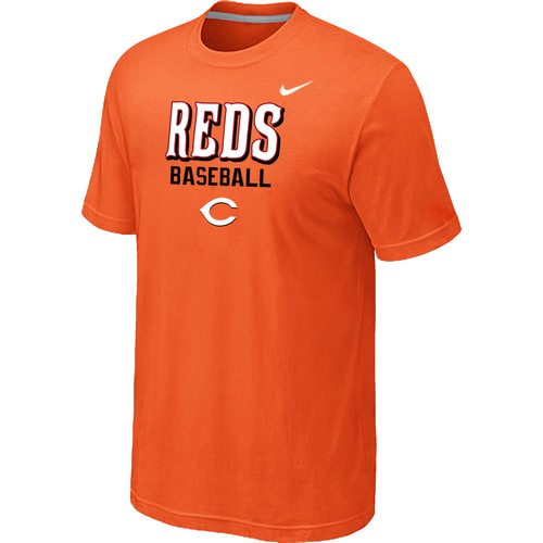Nike MLB Cincinnati Reds 2014 Home Practice T-Shirt Orange