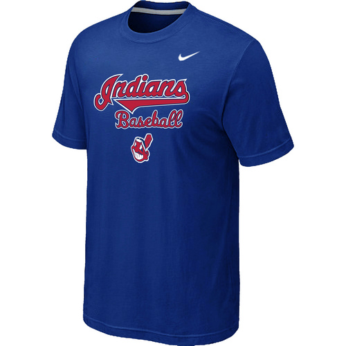 Nike MLB Cleveland Indians 2014 Home Practice T-Shirt Blue