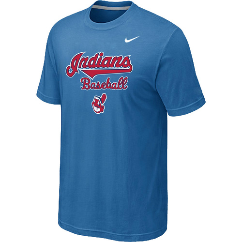 Nike MLB Cleveland Indians 2014 Home Practice T-Shirt Lt.Blue