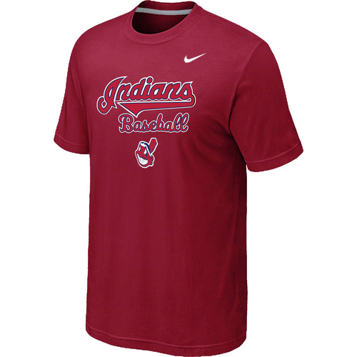Nike MLB Cleveland Indians 2014 Home Practice T-Shirt Red