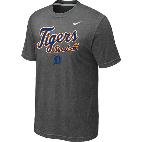Nike MLB Detroit Tigers 2014 Home Practice T-Shirt D.Grey