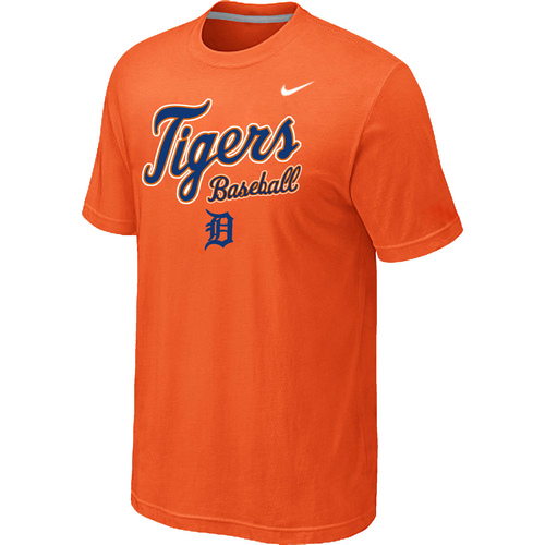 Nike MLB Detroit Tigers 2014 Home Practice T-Shirt Orange