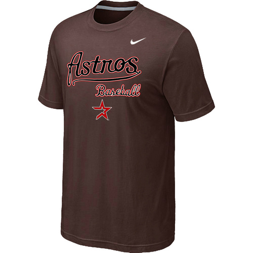 Nike MLB Houston Astros 2014 Home Practice T-Shirt Brown