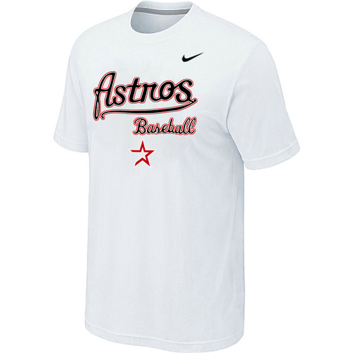 Nike MLB Houston Astros 2014 Home Practice T-Shirt White - Click Image to Close