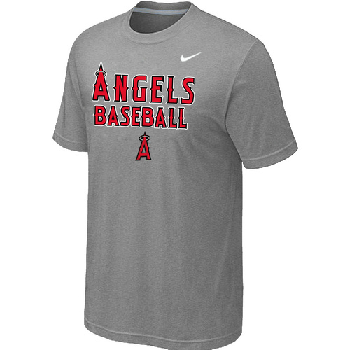 Nike MLB Los Angeles Angels 2014 Home Practice T-Shirt Lt.Grey