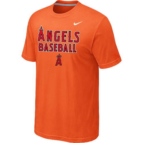 Nike MLB Los Angeles Angels 2014 Home Practice T-Shirt Orange