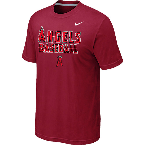 Nike MLB Los Angeles Angels 2014 Home Practice T-Shirt Red