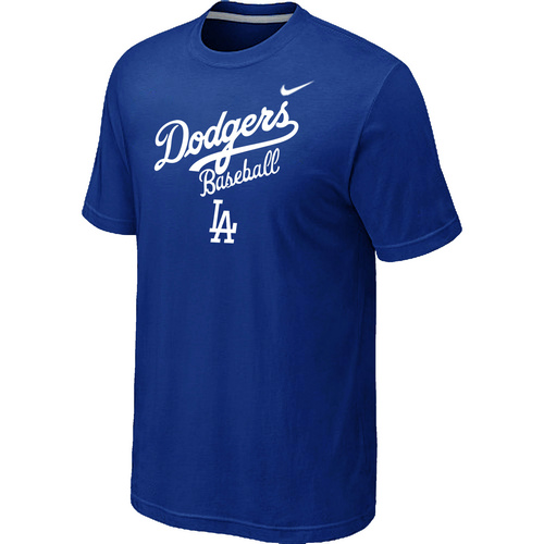Nike MLB Los Angeles Dodgers 2014 Home Practice T-Shirt Blue