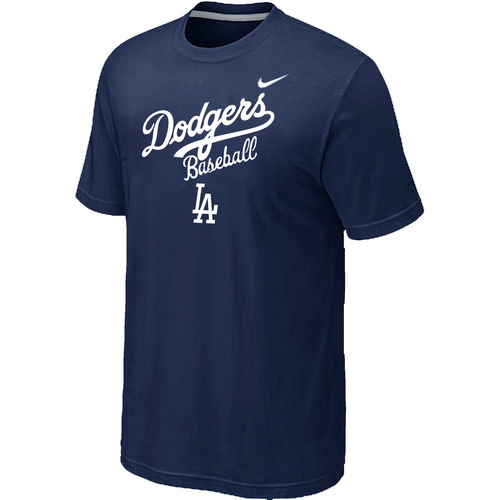 Nike MLB Los Angeles Dodgers 2014 Home Practice T-Shirt D.Blue