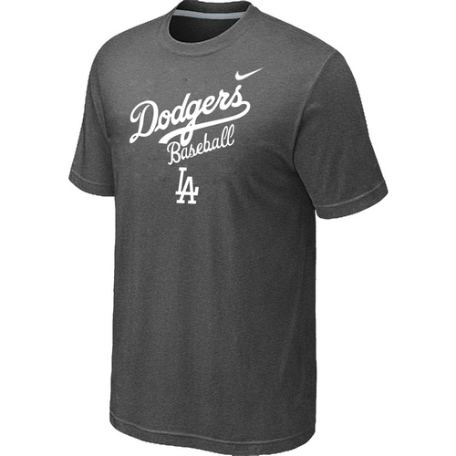 Nike MLB Los Angeles Dodgers 2014 Home Practice T-Shirt D.Grey