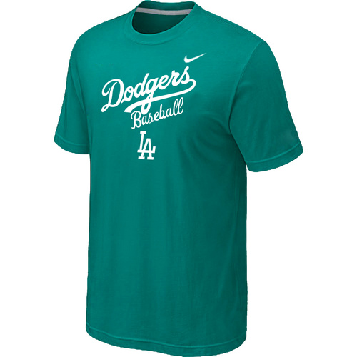 Nike MLB Los Angeles Dodgers 2014 Home Practice T-Shirt Green