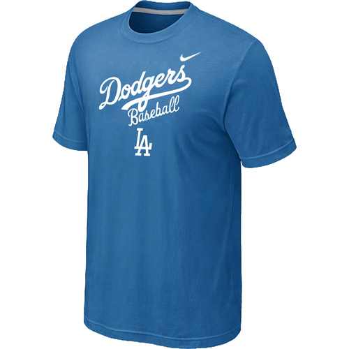 Nike MLB Los Angeles Dodgers 2014 Home Practice T-Shirt Lt.Blue