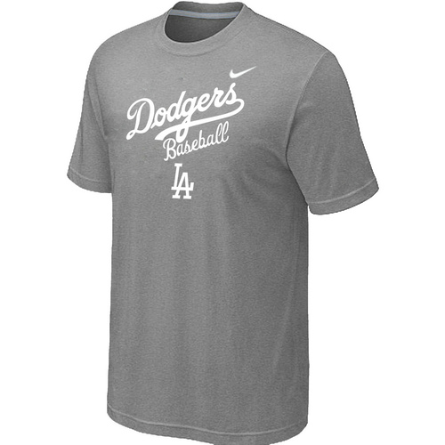Nike MLB Los Angeles Dodgers 2014 Home Practice T-Shirt Lt.Grey