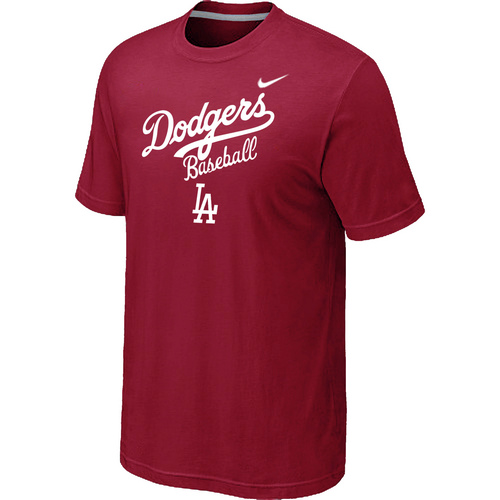 Nike MLB Los Angeles Dodgers 2014 Home Practice T-Shirt Red