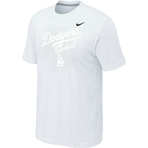 Nike MLB Los Angeles Dodgers 2014 Home Practice T-Shirt White