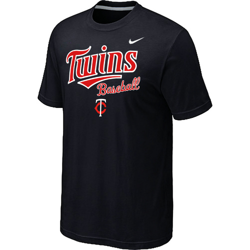 Nike MLB Minnesota Twins 2014 Home Practice T-Shirt Black