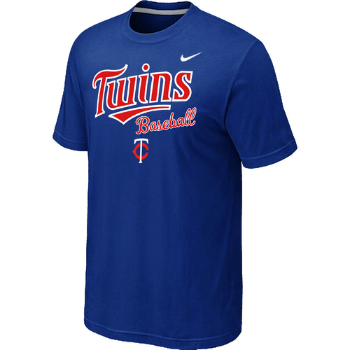 Nike MLB Minnesota Twins 2014 Home Practice T-Shirt Blue