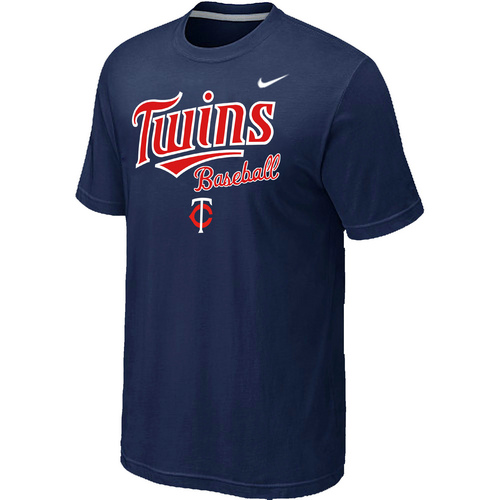 Nike MLB Minnesota Twins 2014 Home Practice T-Shirt D.Blue