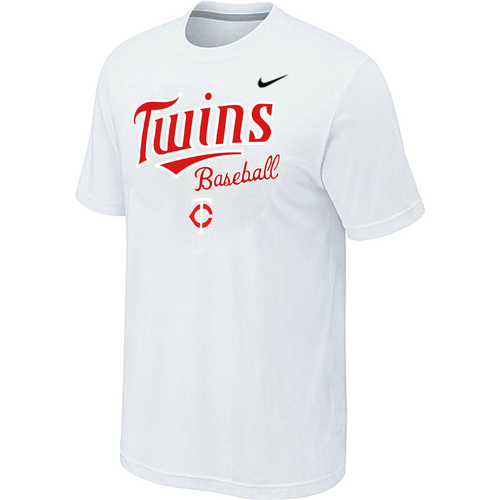 Nike MLB Minnesota Twins 2014 Home Practice T-Shirt White