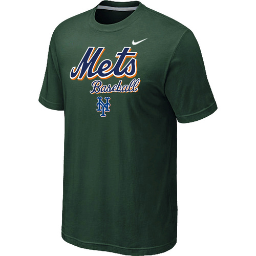 Nike MLB New York Mets 2014 Home Practice T-Shirt D.Green