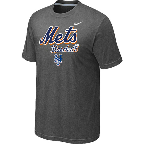 Nike MLB New York Mets 2014 Home Practice T-Shirt D.Grey
