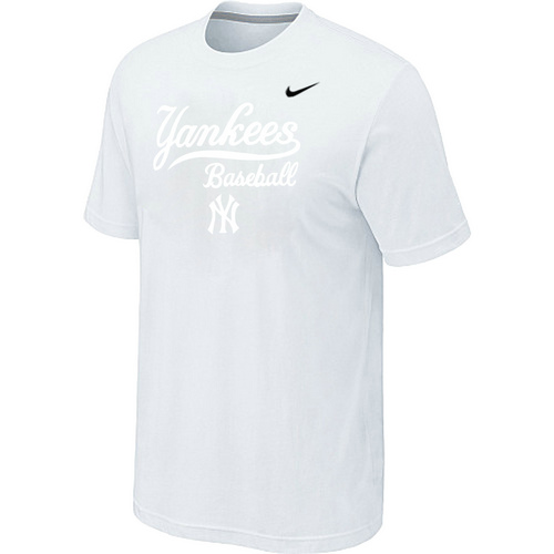 Nike MLB New York Yankees 2014 Home Practice T-Shirt White