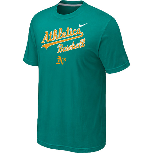 Nike MLB Oakland Athletics 2014 Home Practice T-Shirt Green