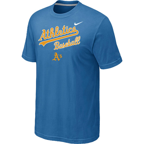Nike MLB Oakland Athletics 2014 Home Practice T-Shirt Lt.Blue