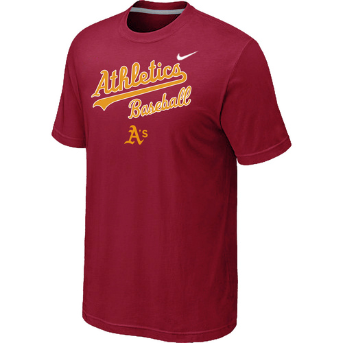 Nike MLB Oakland Athletics 2014 Home Practice T-Shirt Red