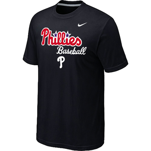 Nike MLB Philadelphia Phillies 2014 Home Practice T-Shirt Black