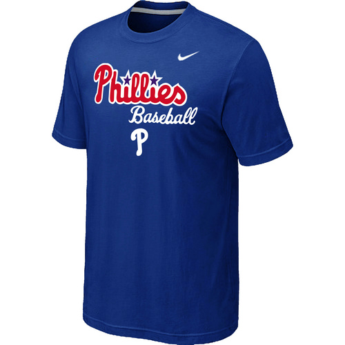 Nike MLB Philadelphia Phillies 2014 Home Practice T-Shirt Blue