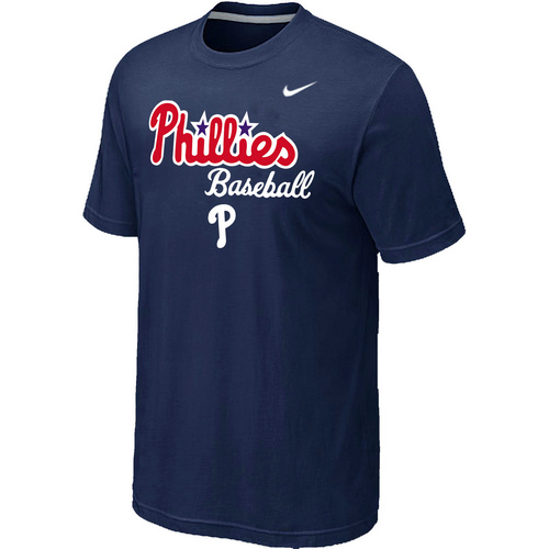 Nike MLB Philadelphia Phillies 2014 Home Practice T-Shirt D.Blue