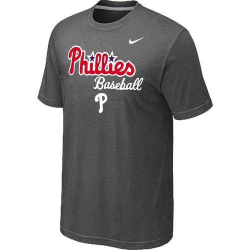 Nike MLB Philadelphia Phillies 2014 Home Practice T-Shirt D.Grey