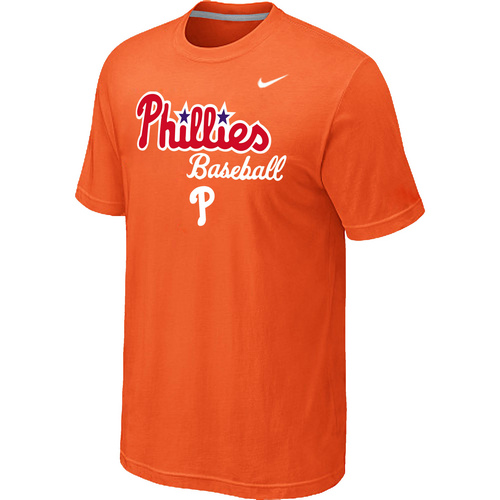 Nike MLB Philadelphia Phillies 2014 Home Practice T-Shirt Orange