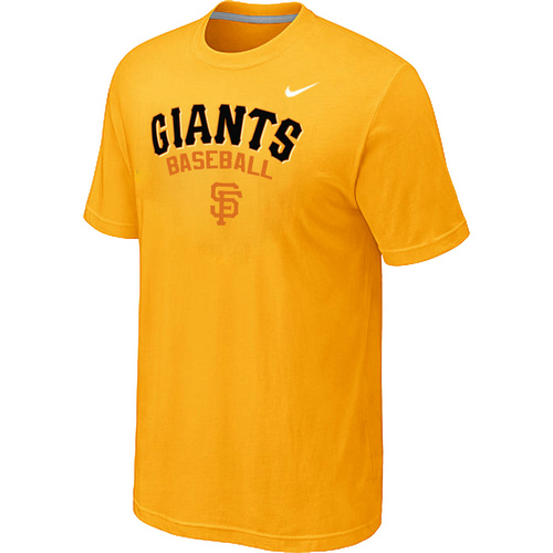 Nike MLB San Francisco Giants 2014 Home Practice T-Shirt Yellow