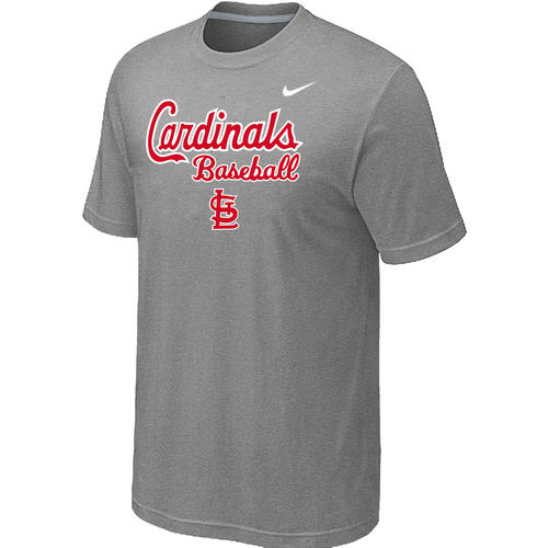 Nike MLB St.Louis Cardinals 2014 Home Practice T-Shirt Lt.Grey
