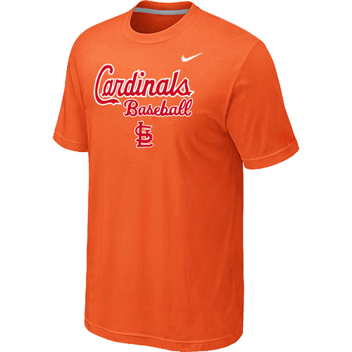 Nike MLB St.Louis Cardinals 2014 Home Practice T-Shirt Orange